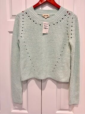 Open Edit Marl Open Stitch Crewneck Sweater Size Small